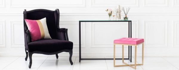 Консоль черная со стеклянной столешницей FOR MISS  263968 Прозрачный;черный  - Вид №2