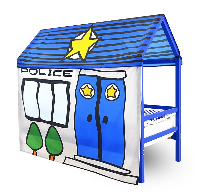 Накидка для кровати-домика Svogen игровая "Полиция" БЕЛЬМАРКО  00-3873223 Синий Santreyd  - Вид №1