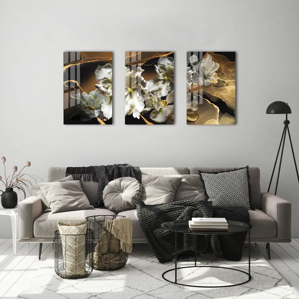 Картина на стекле Белые ирисы 1 40x60 см 85282961 STLM-2007399 ARTABOSKO  - Вид №4