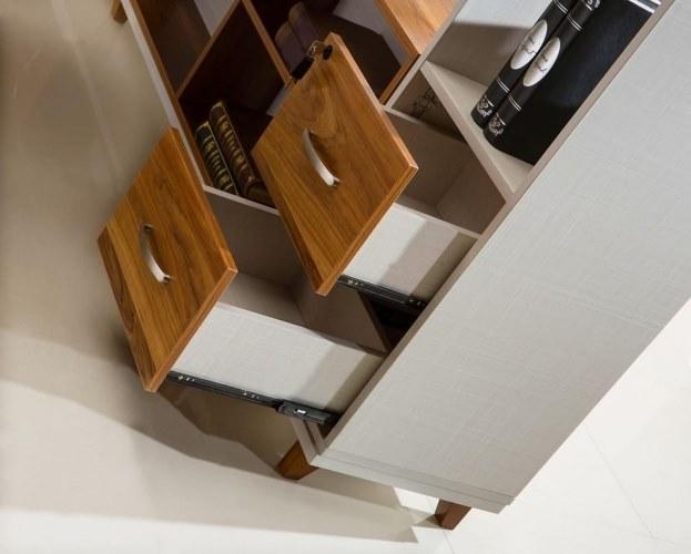 Arrediorg.it® Угловой деревянный стол со встроенной полкой Evolutio A109 180  - Вид №5