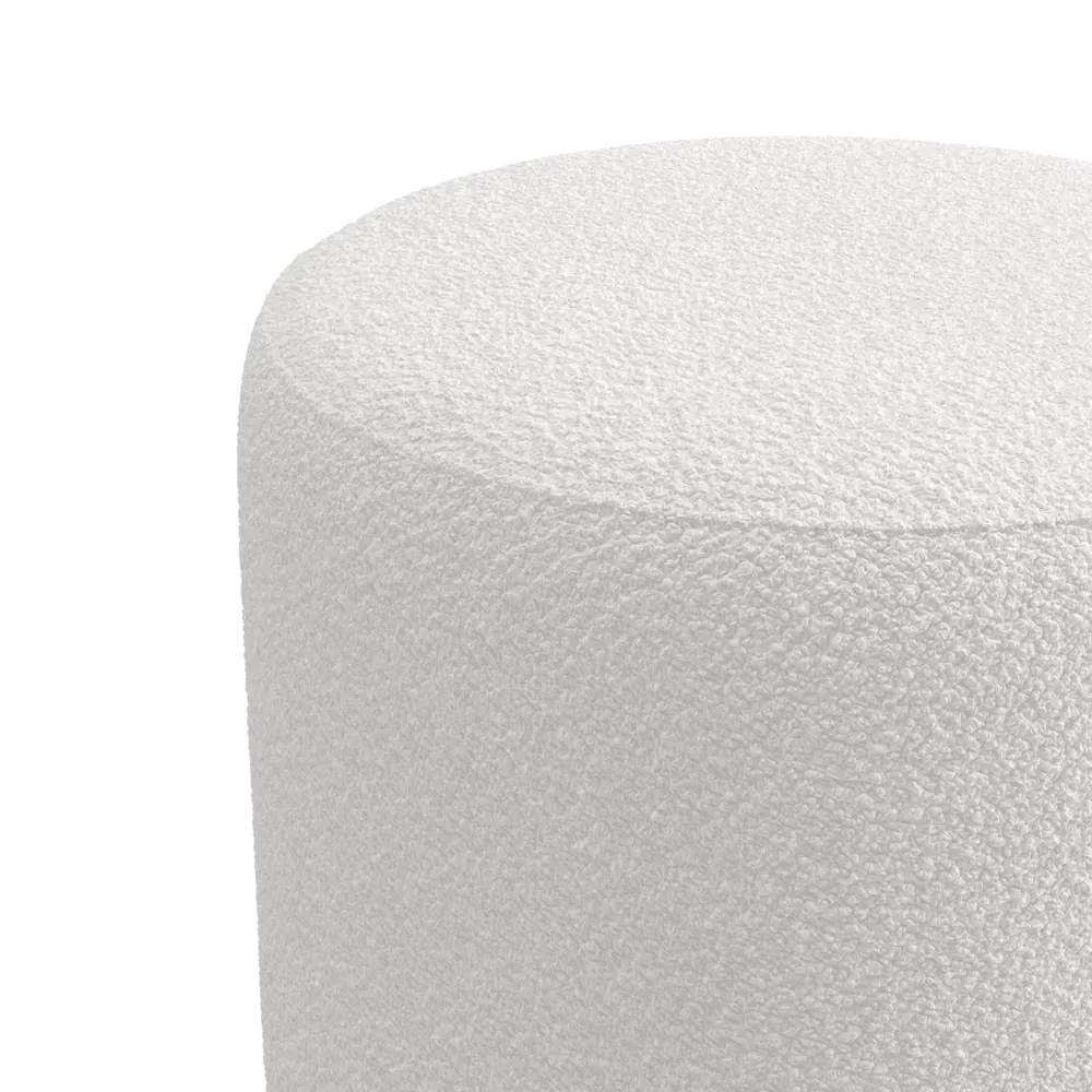 Пуф на ножках полиэстер Salotti Нико Bravo Snow белый 36.5x40 см STLM-2181752 - Вид №1