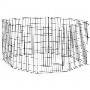 ПР0046522 Вольер для животных Life Stages 8 панелей 61х61hсм с дверью-MAXLock черный MidWest