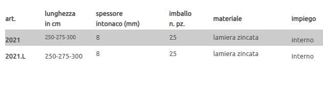 Профиль защитного выступа EDILFERRO TRAVEST ART. 2021 - 2021.L ARCH-00006725 - Вид №2