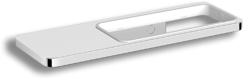 32015B-01-00 Держатель для аксессуаров подвесной с полкой цвет хром LANGBERGER MELVIN