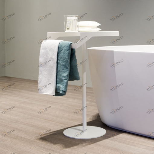 Столик с полотенцедержателем GINO1,GINO2 Antonio Lupi GINO белый Antoniolupi GINO1GINO2