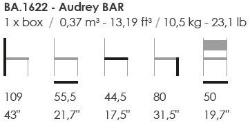 Fenabel Барный стул из мягкой ткани Audrey sun-id-1416667 - Вид №3