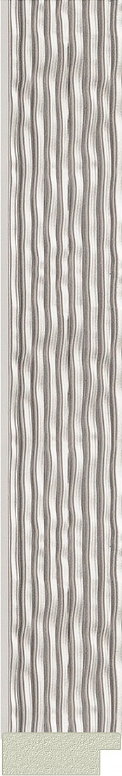 BY 7009 Зеркало в багетной раме - волна алюминий 46 mm EVOFORM Octagon - Вид №3