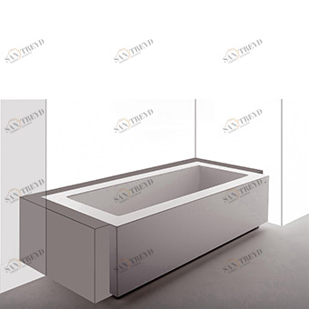 1GRTTCBI0CRCR0P Коэкструдированная ванна Kos by Zucchetti Grande