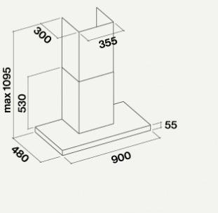 Falmec Островной кожух с фильтрами с активированным углем из нержавеющей стали Silence - nrs sun-id-1474125 - Вид №2