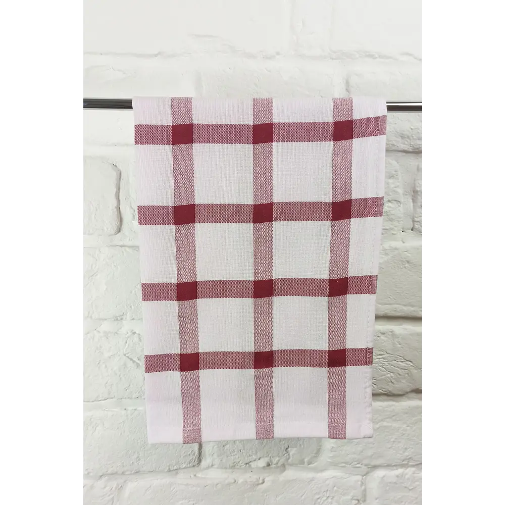 Полотенце вафельное Belezza 40x60 см цвет бело-красный STLM-2126385