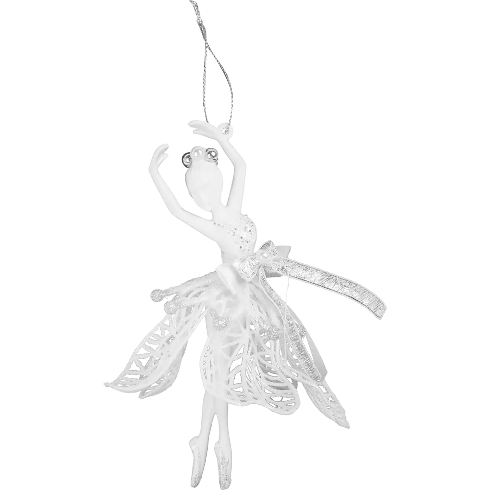 84884204 Новогоднее украшение Балерина 15x13 см цвет белый STLM-0951220 Santreyd  - Вид №3