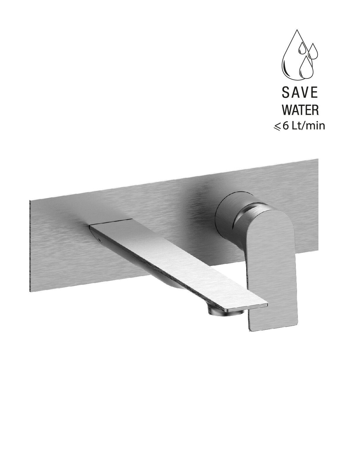 Настенный смеситель для раковины с ограничителем расхода Rubinetterie Frattini Нарцисс ARCH-00108385 - Вид №5