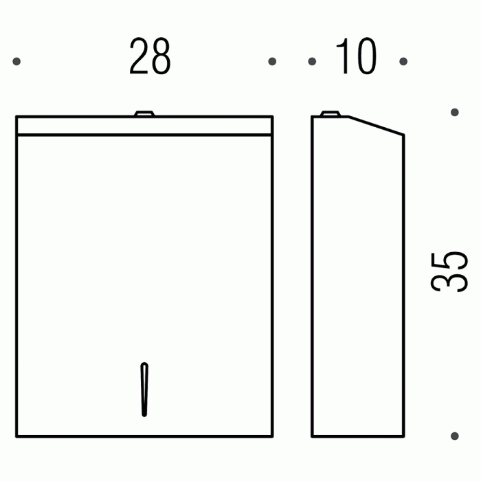 B9960 Contract N Контейнер для бумажных полотенец COLOMBO COMPLEMENTI Colombo Design - Вид №1