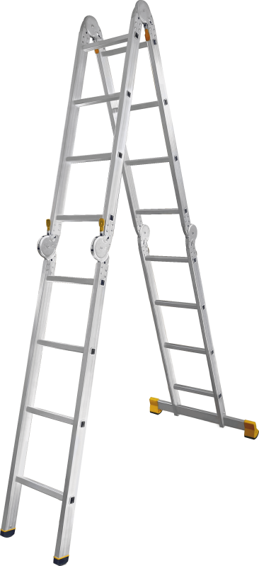 Лестница-трансформер с одним стабилизатором. 4 секции по 4ступени  4*4