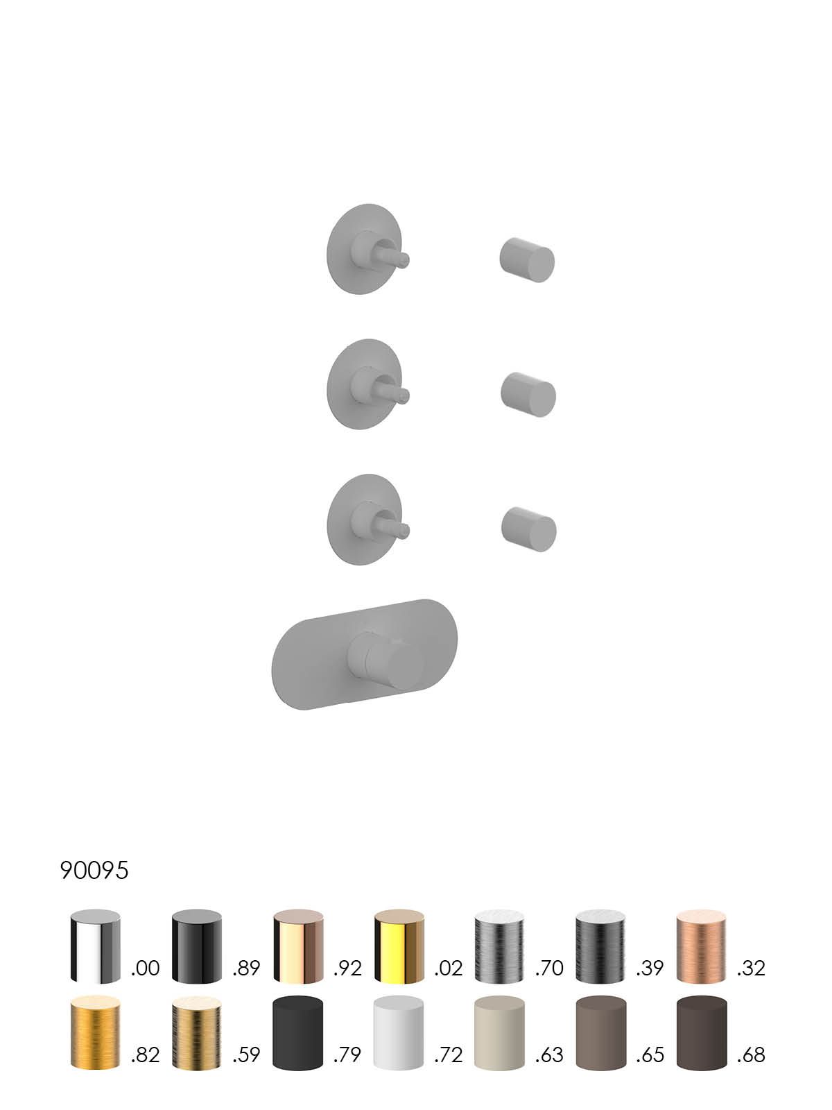 Термостатический смеситель для душа с 4 отверстиями Rubinetterie Frattini отдельная эстетика ARCH-00038079 - Вид №18