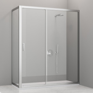 745509 Раздвижная дверь FPSC50 h2000, прозрачное стекло 6 мм, профиль хром, Kerasan Cabine doccia Италия