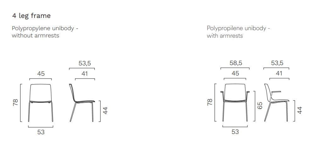 Пластиковый штабелируемый стул FREZZA Yo Plastic ARCH-00043836 - Вид №7