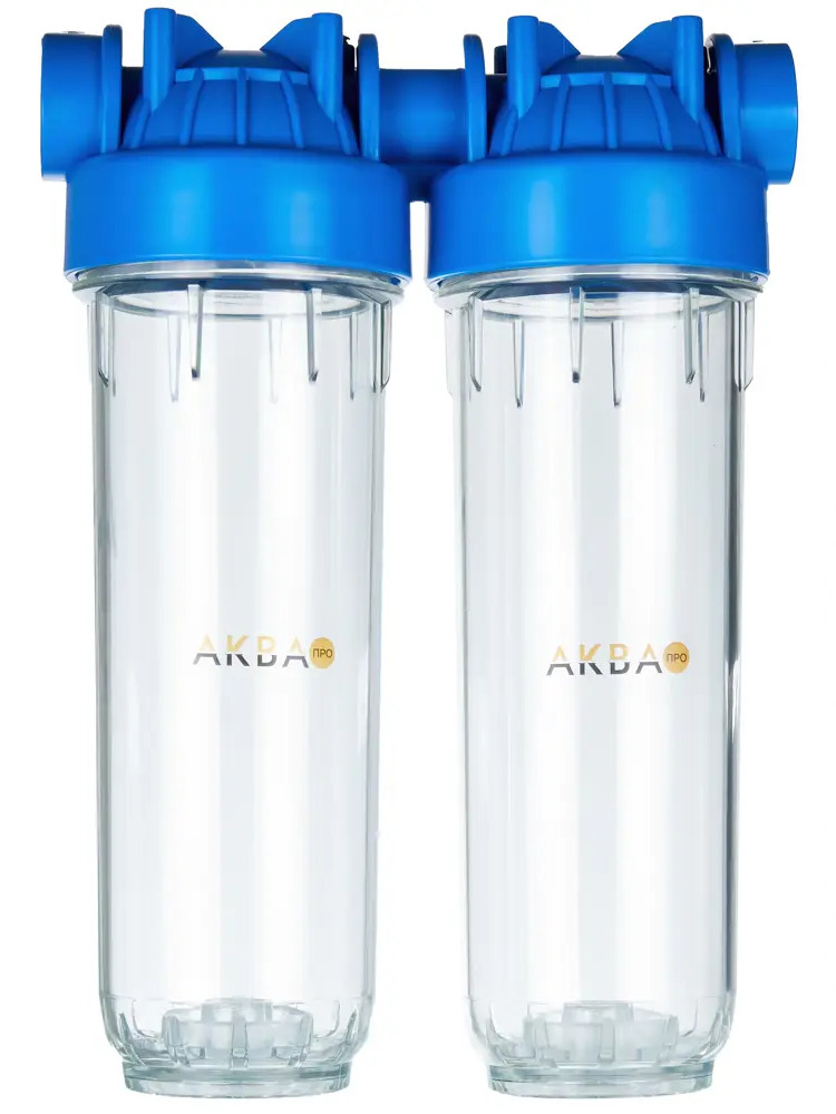 АКВА ПРО - Двойной корпус фильтра 10SL для систем холодной воды 18153591