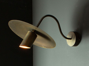 Латунная светодиодная наружная настенная лампа