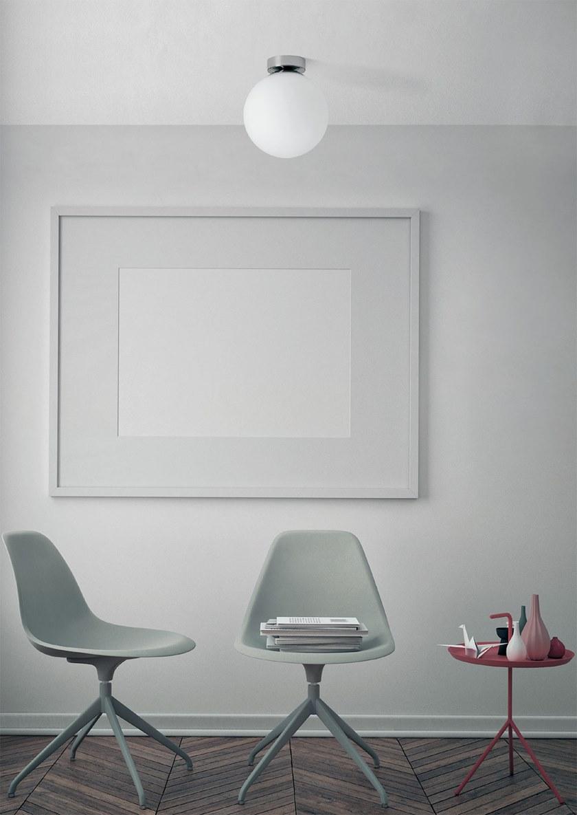 Miloox Потолочный светильник из опалового стекла Jugen cromo 1744.74 - 1744.75 - 1744.76 - Вид №3