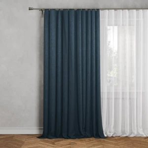 Штора Inspire Kirov на ленте 140x280 см темно-синяя 88935301