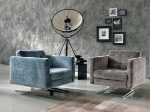 Max Divani Стеганое кресло с подлокотниками Gran torino