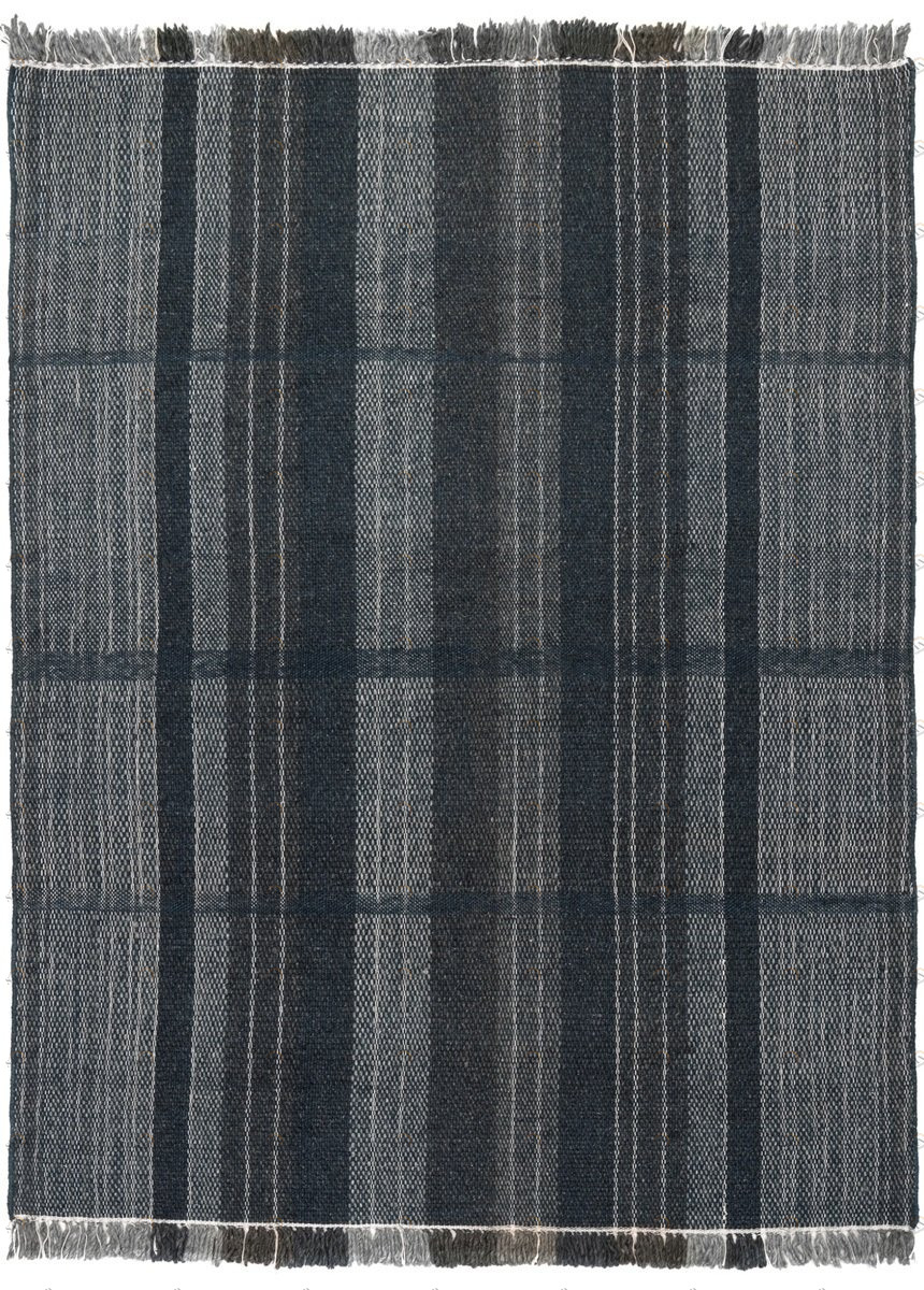 Ковер шерстяной прямоугольный цвет индиго 230х160 см Norton Indigo CARPETDECOR ДИЗАЙНЕРСКИЕ, HANDMADE 00-3893116 Синий 
