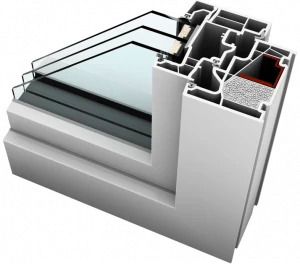 INTERNORM Italia Окно пвх с тройным остеклением