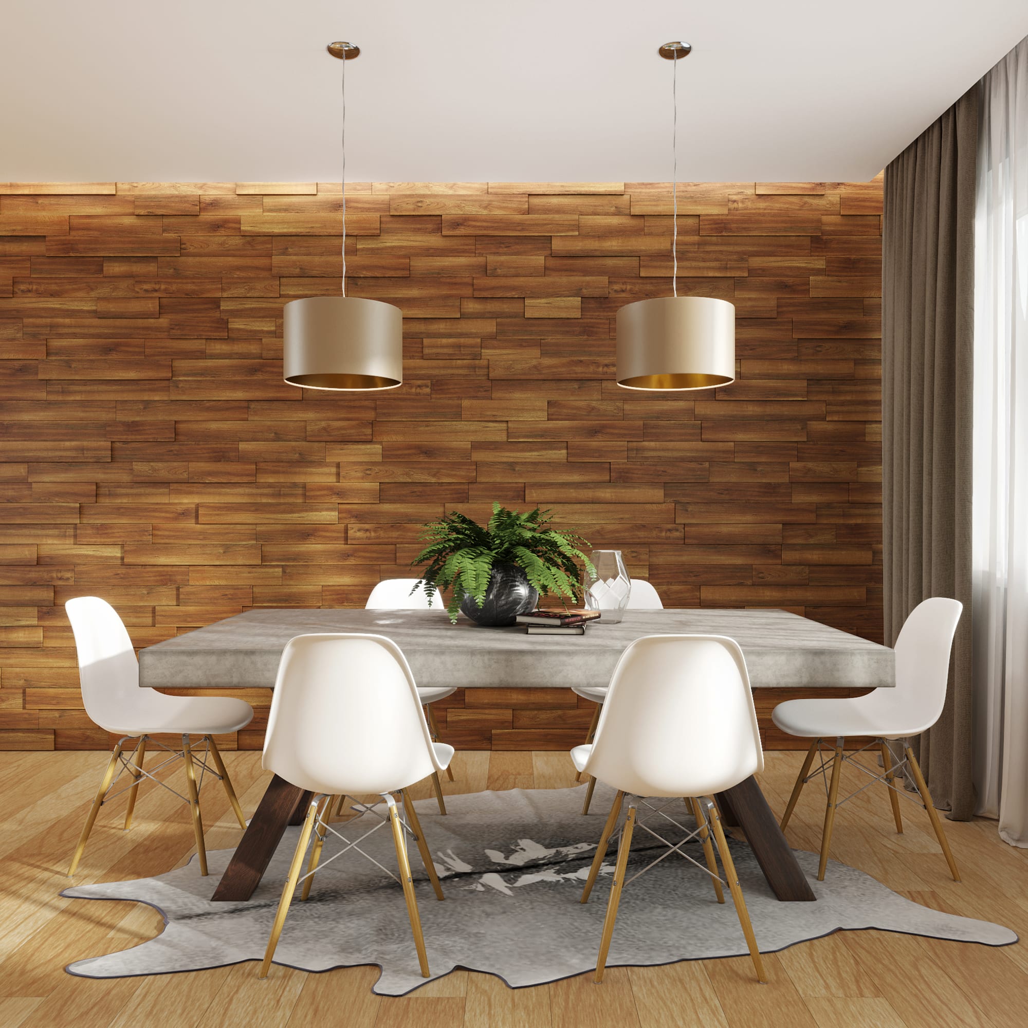 18742512 3D панель Осина термо 48 шт. 1.01 м² Santreyd 