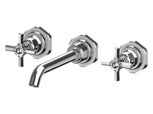 Настенный смеситель для раковины с отдельными розетками