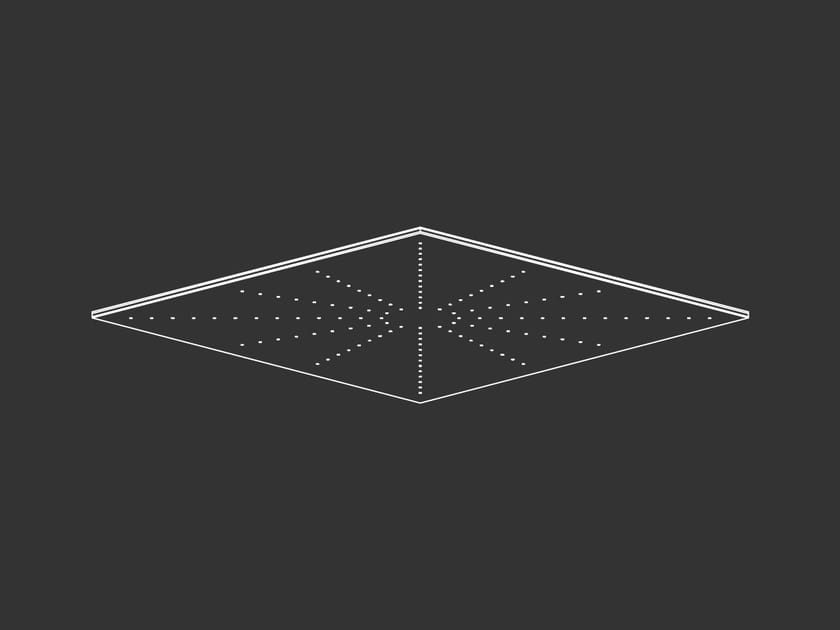 Регулируемая квадратная душевая головка из нержавеющей стали CEADESIGN FREE IDEAS ARCH-00120221