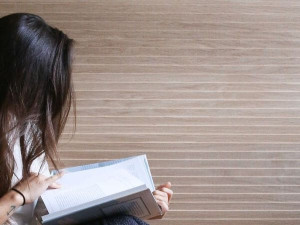 Панель с трехмерными эффектами из массива дерева