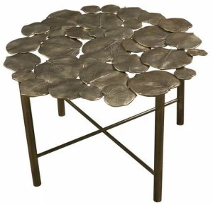 Hamilton Conte Paris Низкий круглый металлический журнальный столик Nymphea