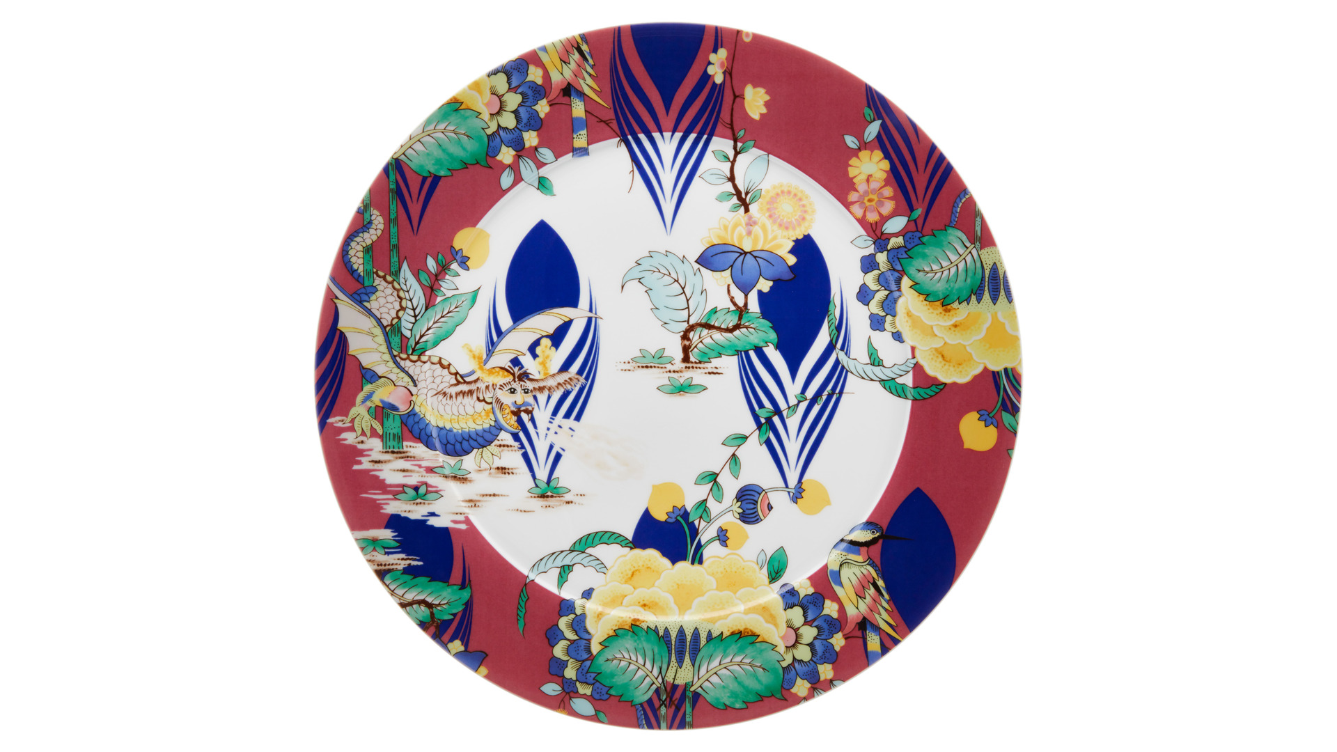 10669609 Meissen Набор тарелок подстановочных Meissen "Коллаж. Мистический сад" 33см, 6шт Фарфор  - Вид №1