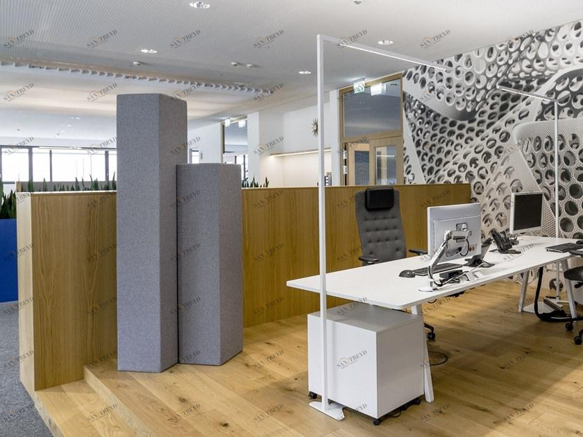 SPÄH designed acoustic Отдельностоящая звукопоглощающая офисная перегородка из Basotect® sun-id-1474545