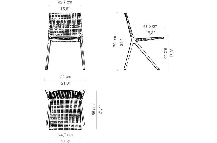 Полипропиленовый садовый стул TRIBÙ филиал ARCH-00060075 - Вид №5