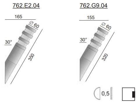 BEL-LIGHTING Аппликация черепаха из нержавеющей стали Zebra 762.e2.04 - Вид №1