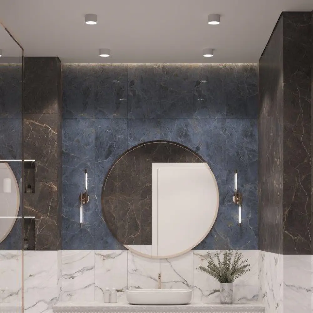 Настенная плитка AXIMA Байкал - синий мрамор 30х60 см 89231695 STLM-0947014