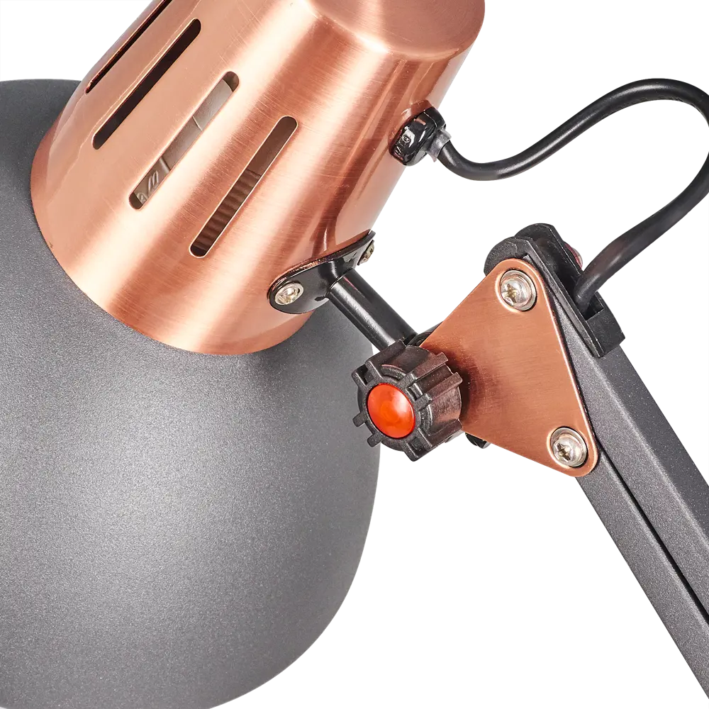 Рабочая лампа настольная Berlin, цвет чёрный/медь CAMELION STLM-2026312 - Вид №5