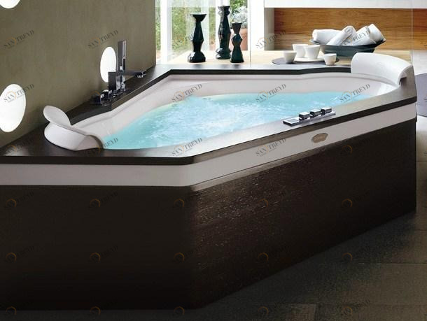 Jacuzzi® 2-х местная угловая гидромассажная ванна Aura sun-id-1422115