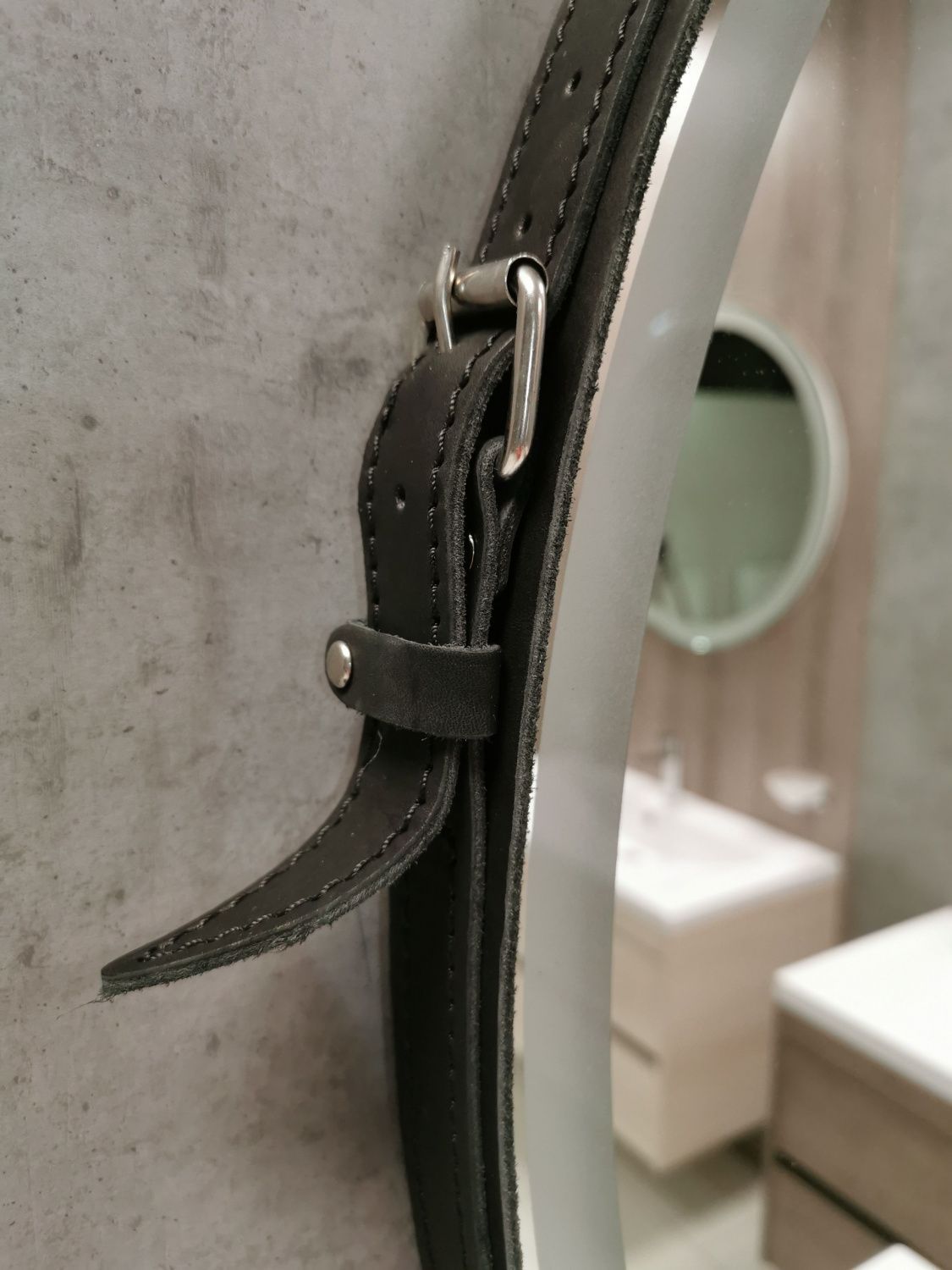 Зеркало с подсветкой ART&MAX Milan AM-Mil-800-DS-F-Nero  - Вид №3