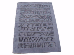 Ковер ручной работы с прямоугольным рисунком