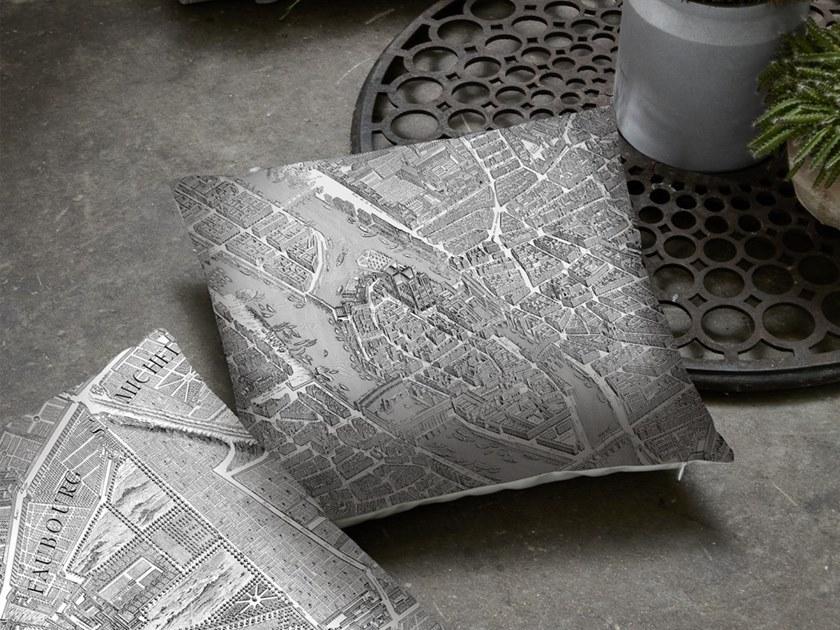 Koziel Квадратная подушка из полиэстера Turgot map of paris 9997-82  - Вид №1