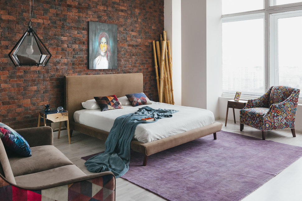 Кровать двуспальная 160х200 серая Chameleo Bare ICON DESIGNE CHAMELEO 177966 Серый  - Вид №7