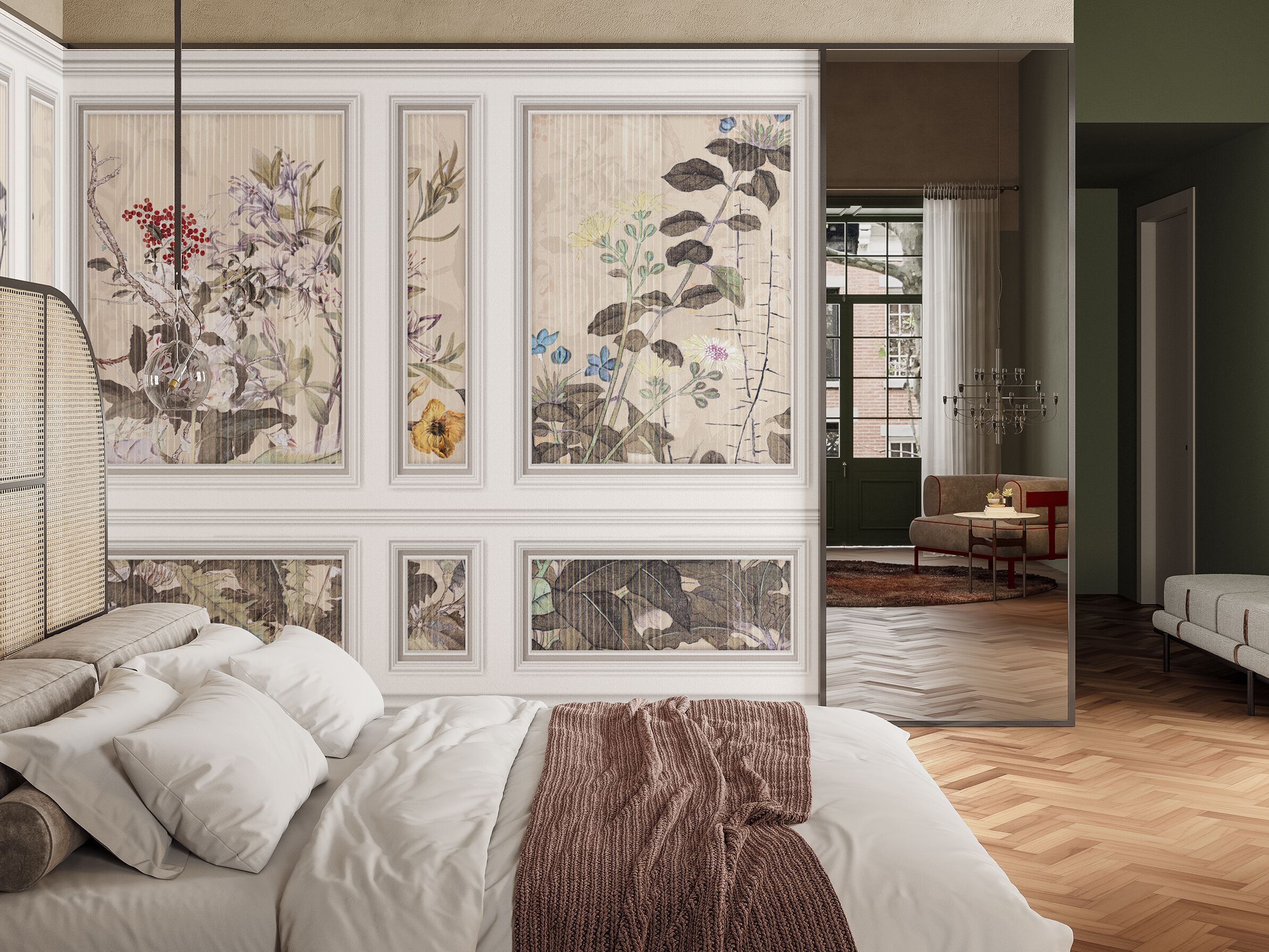 Обои с цифровой печатью Inkiostro Bianco POETIC ARCH-00008856