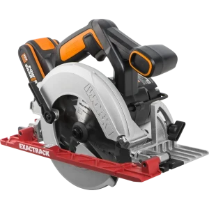 Циркулярная пила аккумуляторная Worx WX530, 165 мм, 20 В Li-ion 2 Ач
