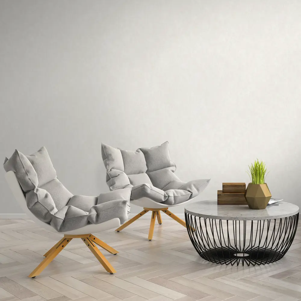 Обои флизелиновые Ornamy Eclipse белые 1.06 м 1128-01 STLM-2060623 - Вид №3