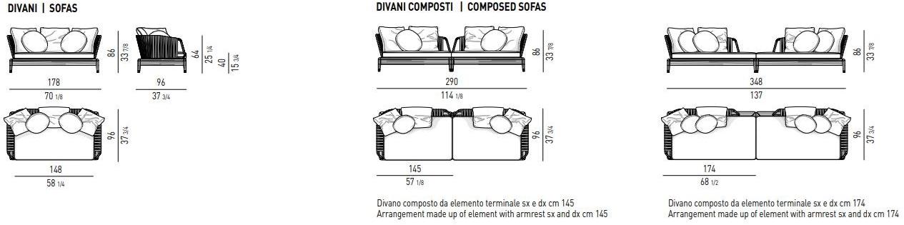 Minotti Открытый диван Indiana sun-id-1421166 - Вид №3