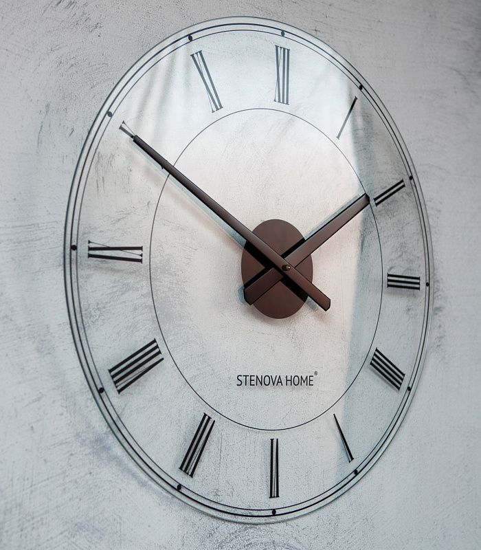 Стеклянные часы CRYSTAL являются шикарным продолжением линейки дизайнерских часов от STENOVA HOME. Выполнены из закаленного стекла, с высокоточным немецким часовым механизмом, упакованы в деревянный короб. Уникальный дизайн является отличной находкой для Victoria Stenova 419392 - Вид №3