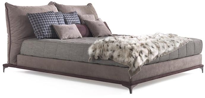 Gianfranco Ferré Home Кожаная кровать King size с мягким изголовьем Clapton sun-id-1363877 - Вид №2